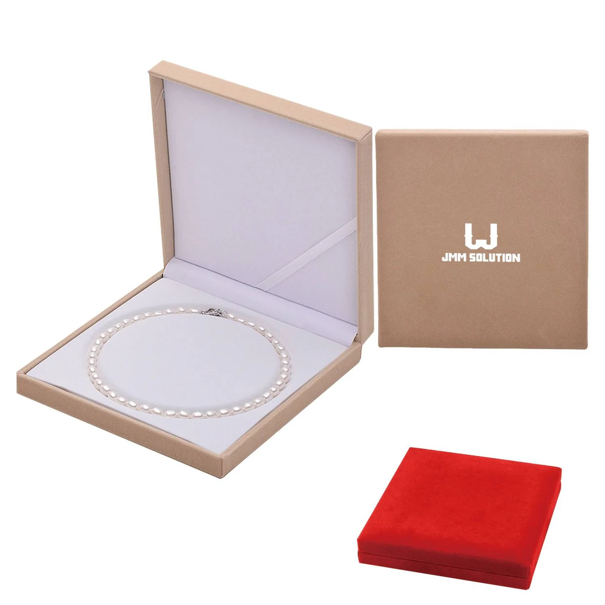 Flannelette pearl jewelry box Pendant packaging 1