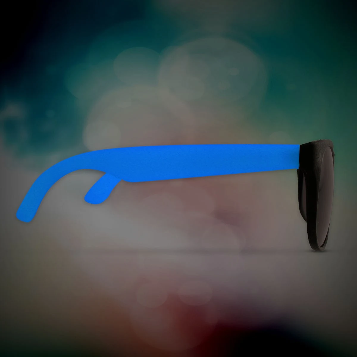 Custom Blue Neon Billboard Sunglasses, printed lenses glasses 1