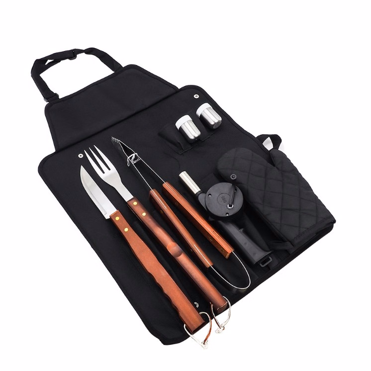 8-Piece BBQ Apron and Utensil Set