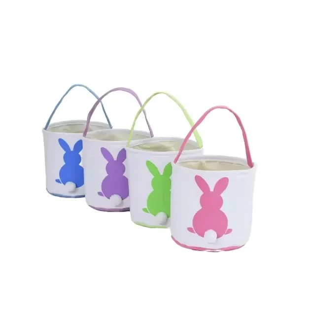 Easter Bunny Basket, custom tote bag with logo imprint 1