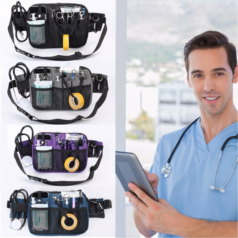 Multi Compartment Medical Gear Pocket Nursing Organizer Belt