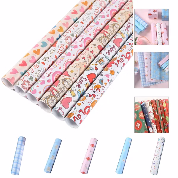 Custom Rolled Gift Wrapping Paper
