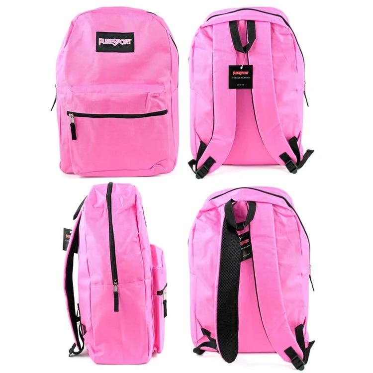 Classic Backpacks - Pink 17" 1