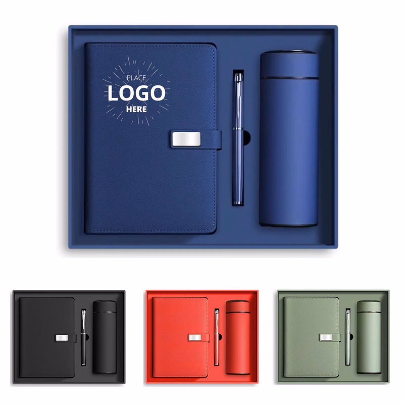 4Pcs Business Gift Set Notebook With Tumbler Premium Sets
