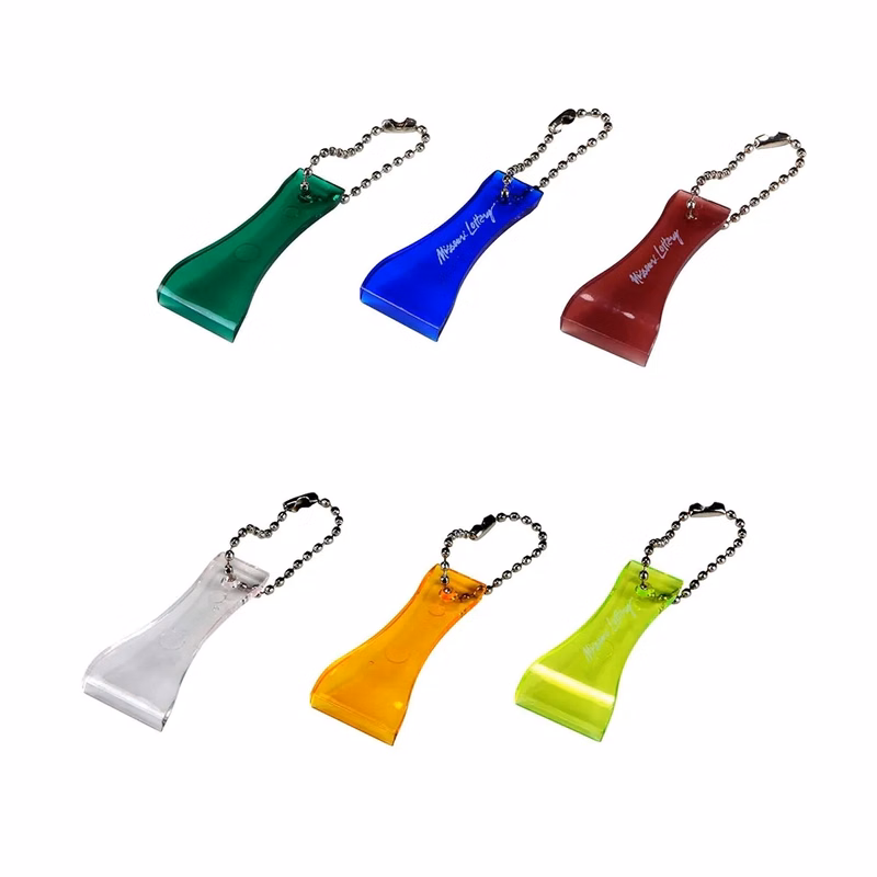 Translucent Lottery Scraper With Bead Chain