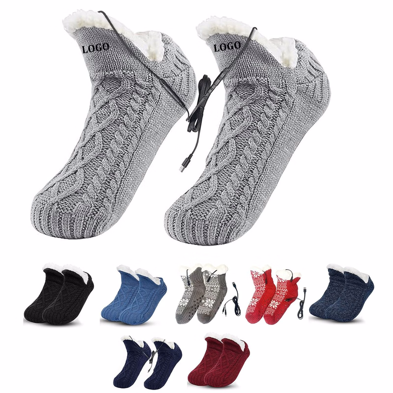 Electric Heated Fleece Socks
