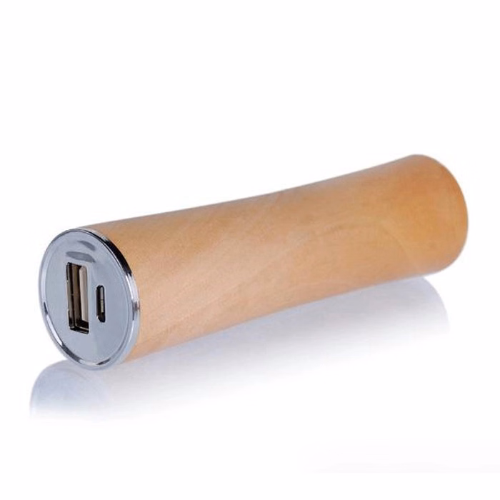 Wooden Round Power Buddy 2200mAH to 2600mAH
