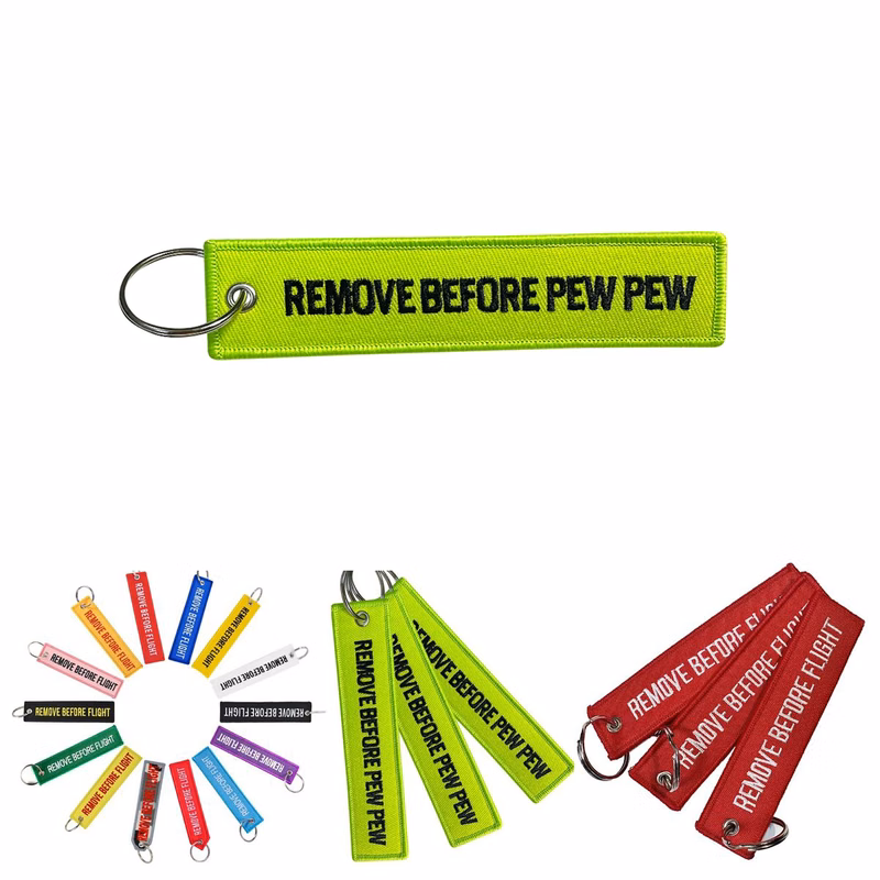Polyester Flight Keychain with Metal Loop