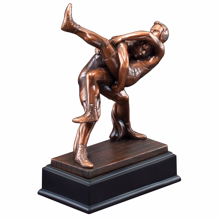 Wrestling Resin Sculpture