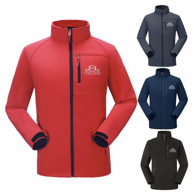 Athletic Mens Lightweight Winter Warm Soft Shell Jacket