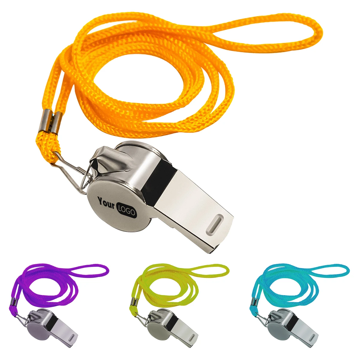 Stainless Steel Durable Survival Whistle With Logo Option 1