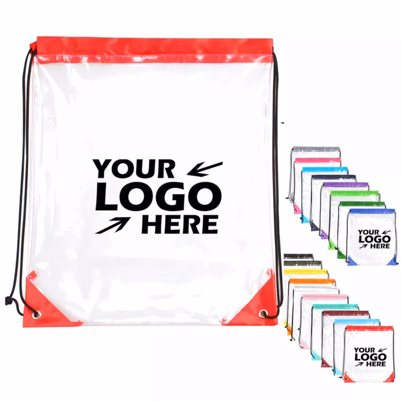 PVC Transparent Drawstring Bag