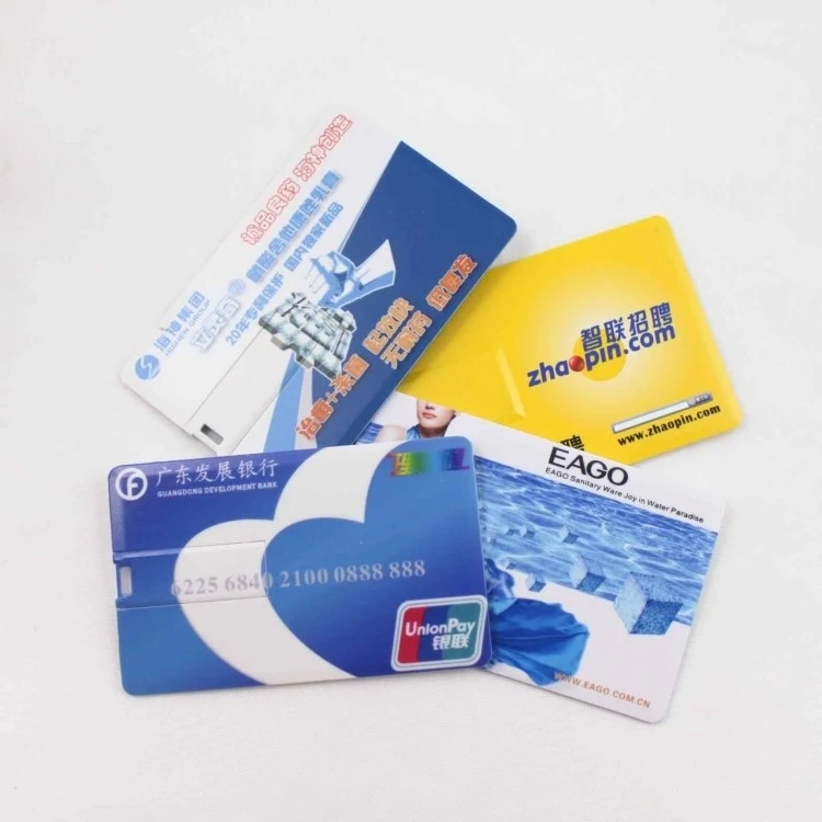 4 GB card USB flash drivers with two side fullcolor full size imprint 3 1/3"*2 1/8" 1