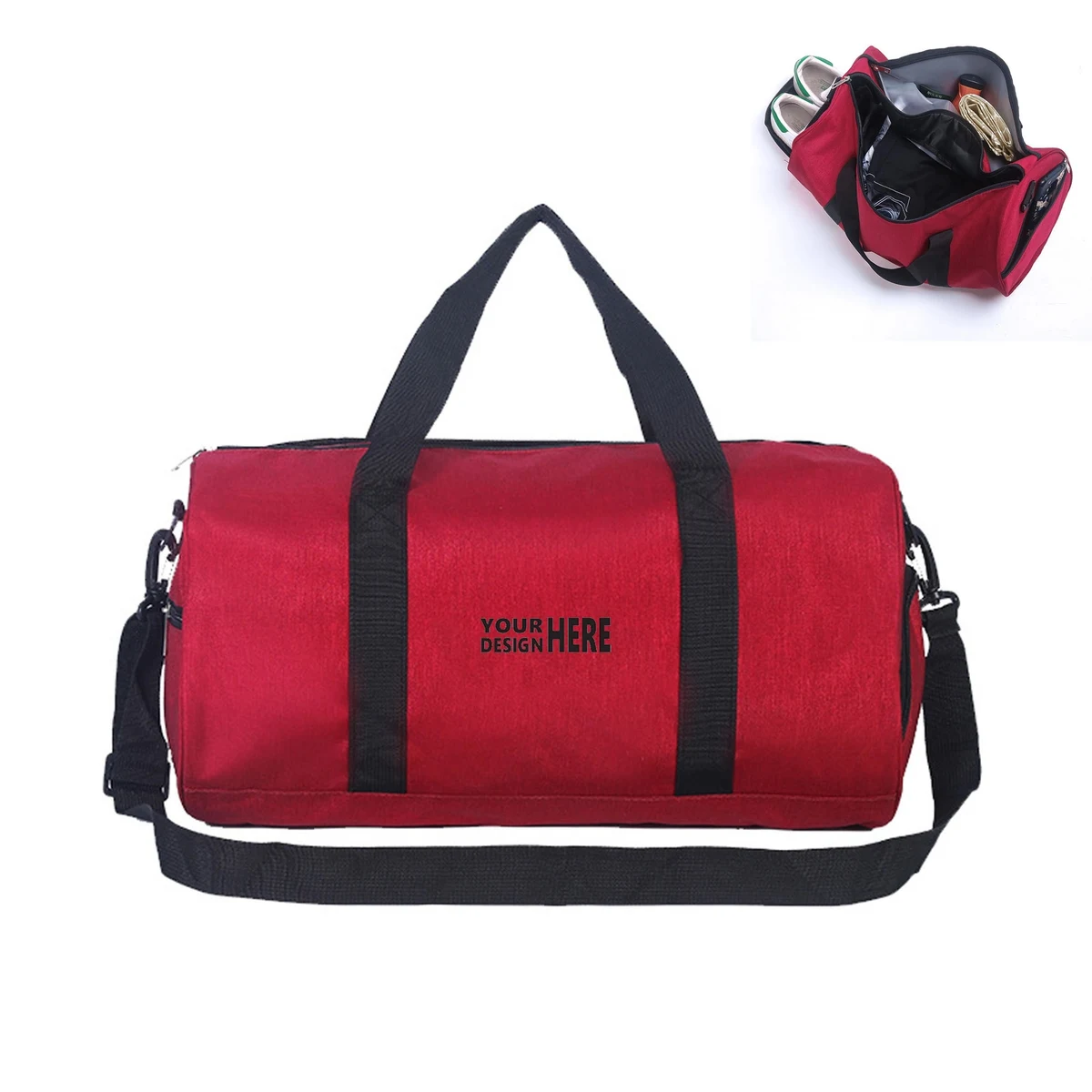 Sports Duffle Bag With Shoes Compartment 1
