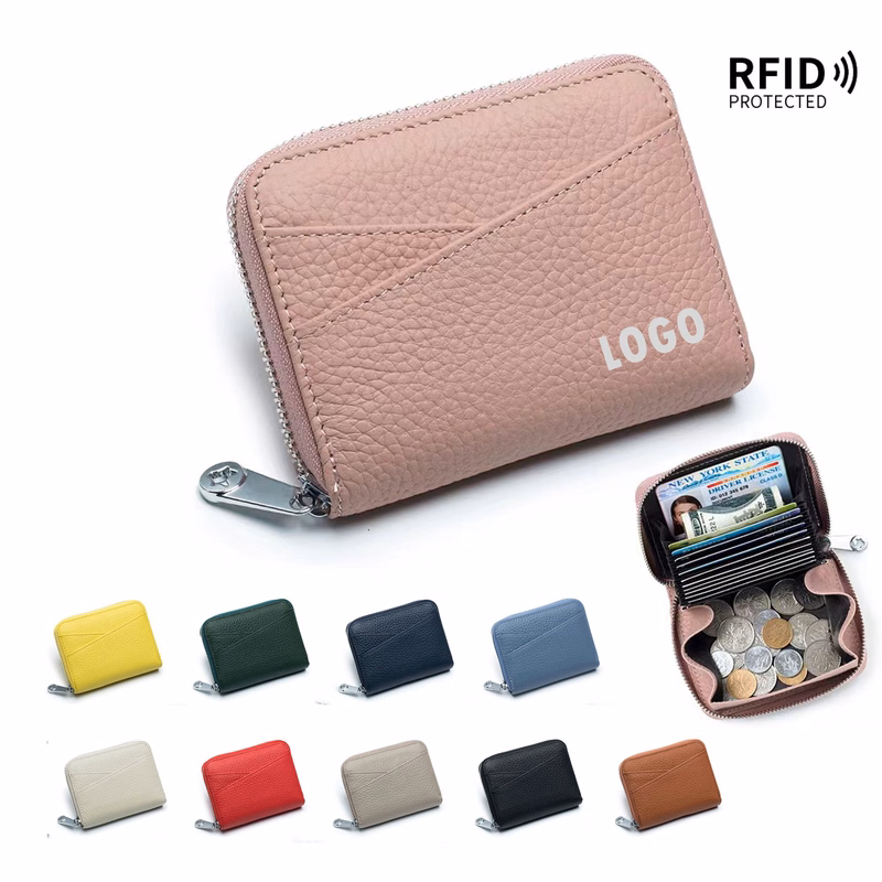 RFID Zipper Credit Card Holder