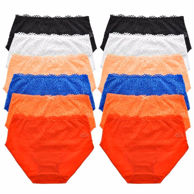 Cotton Mid-Rise Briefs - Assorted Colors Small-XL