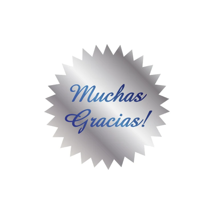 Die cut foil seal label 1