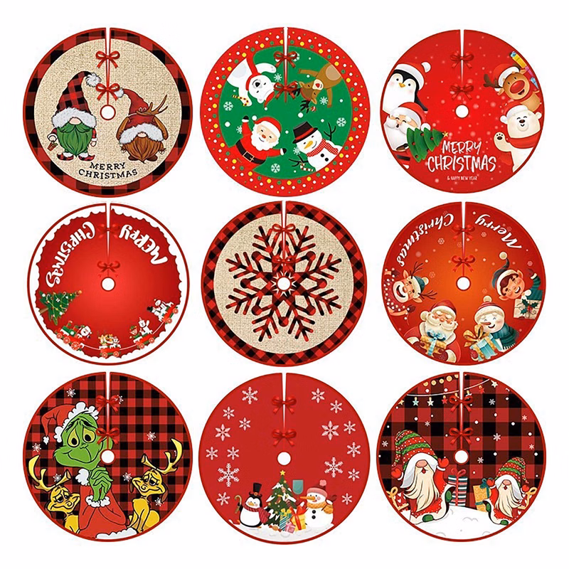 Christmas tree printed carpet