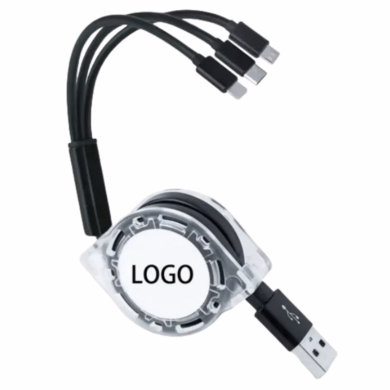 Retractable 3 in 1 USB Charging Cable