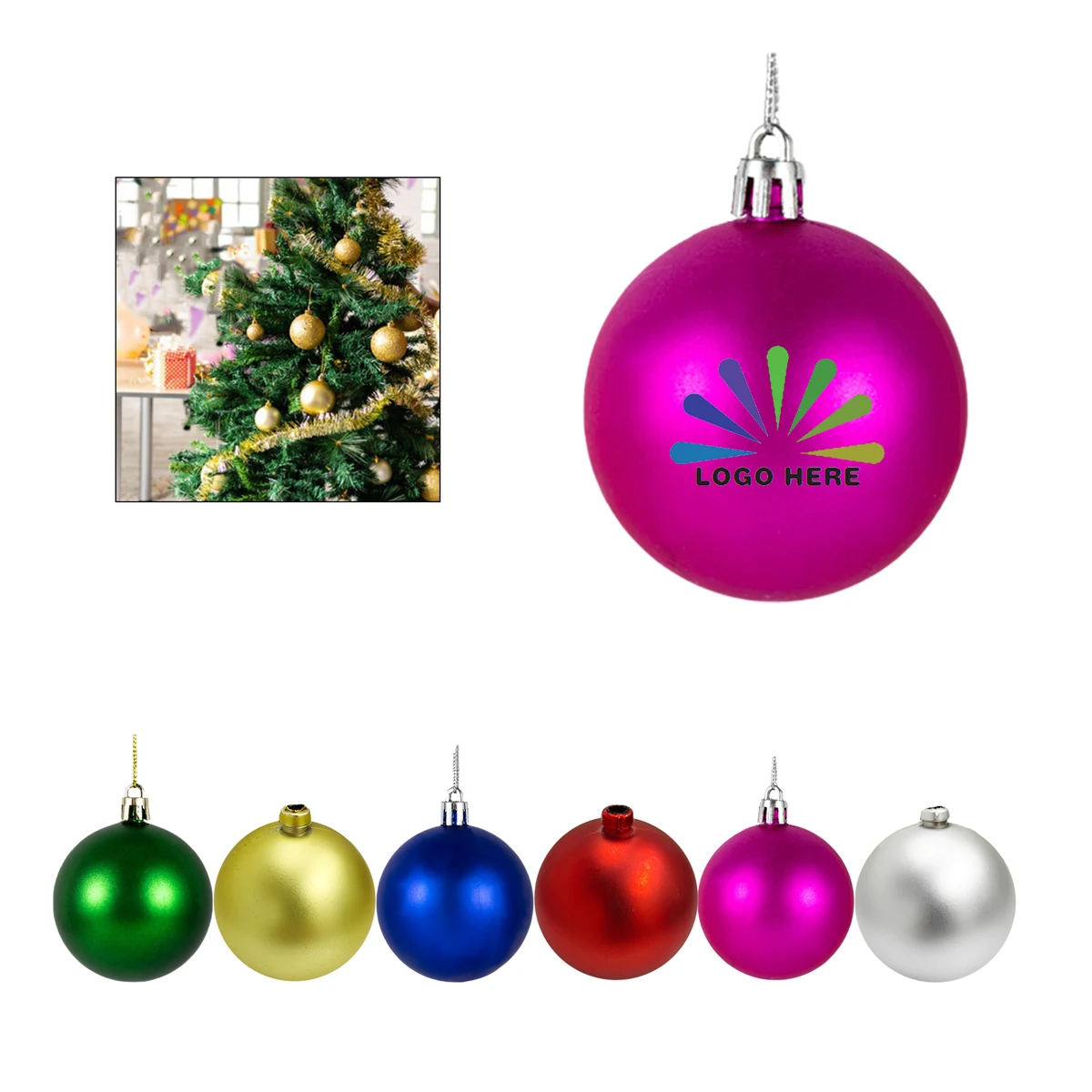 Customized Christmas Plastic Ornaments 1