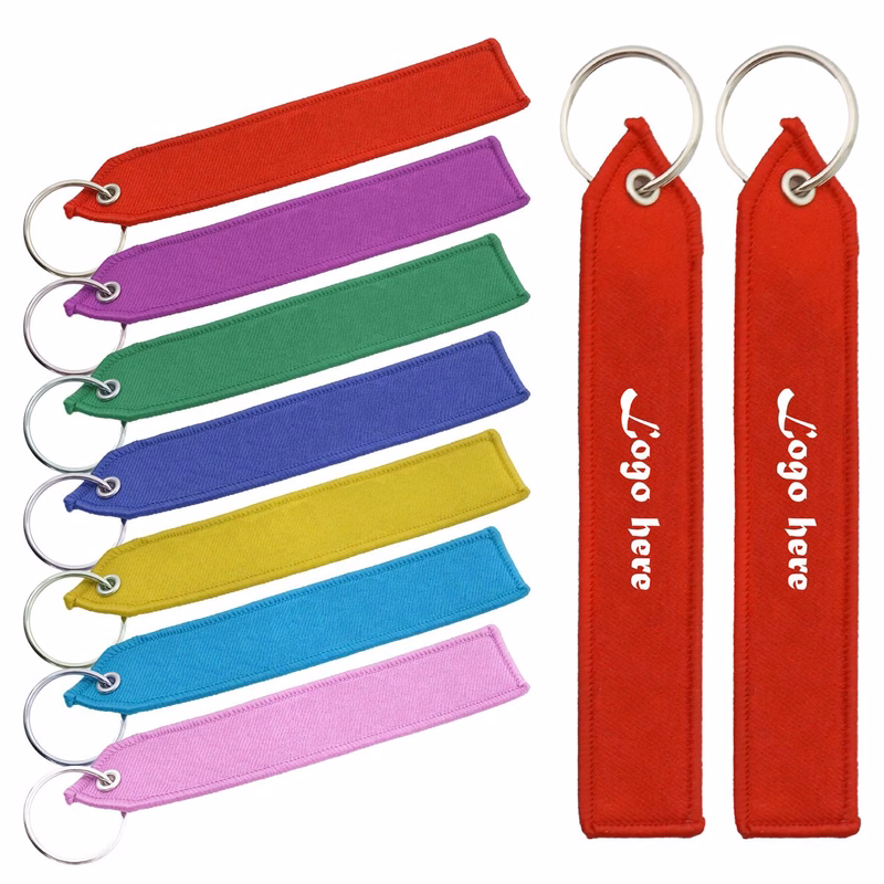 2-Sided Embroidery Luggage Keychain Tag