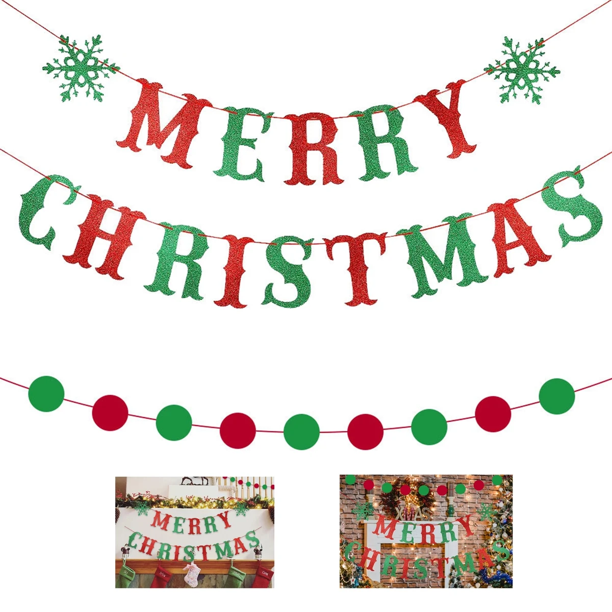 Xmas Banner Christmas Holiday Party Decorations Indoor 1