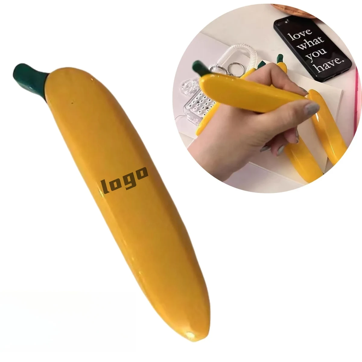 Banana-Shaped Retractable 1.0mm Pens Back to School Promo 1