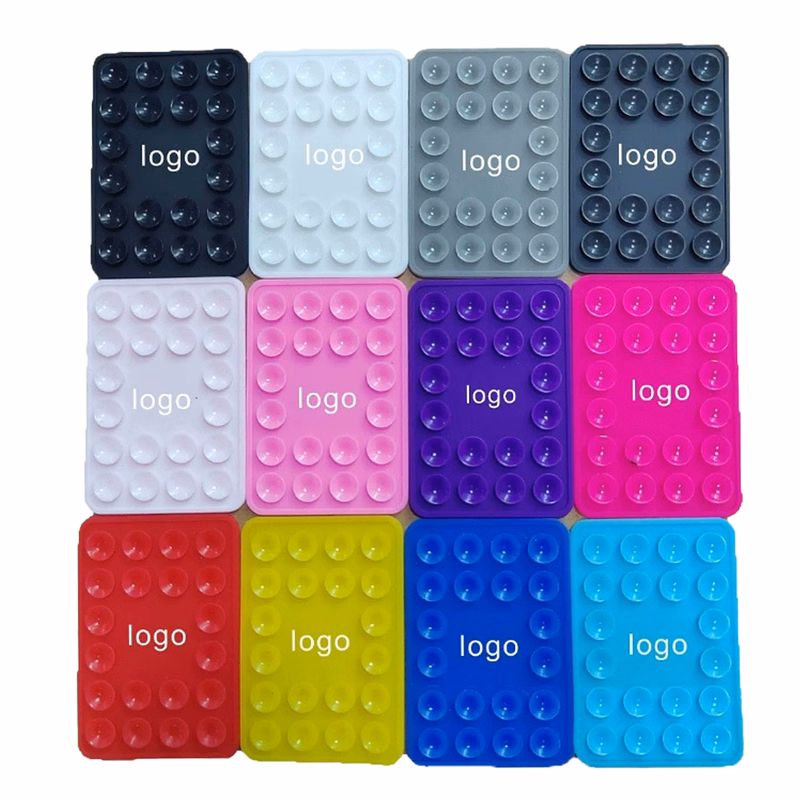 Thickened Square Silicone Phone Suction Cup 20-Pack