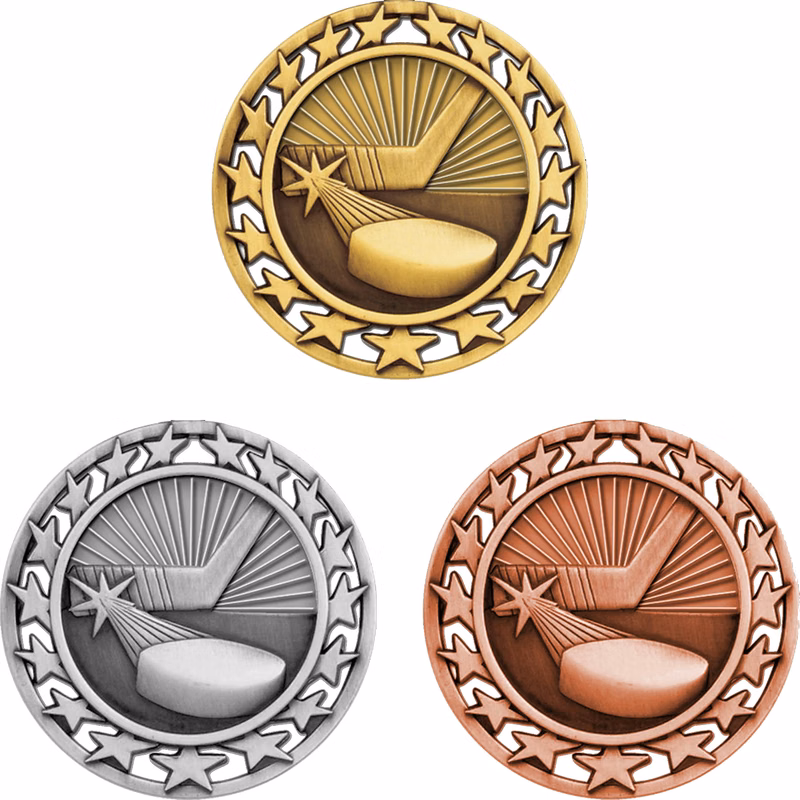 Stock Star Sports Medals: Hockey
