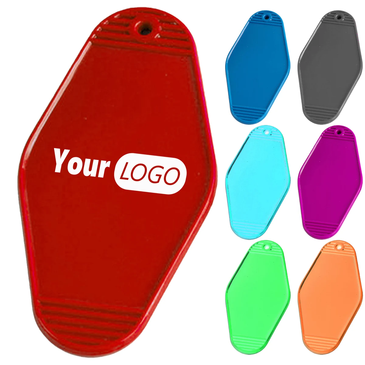 Plastic Retro Motel Key Tag 1