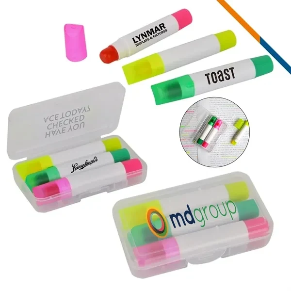 Custom Gel Highlighter Set — No-Smear Desktop & Office Organization Tool 1