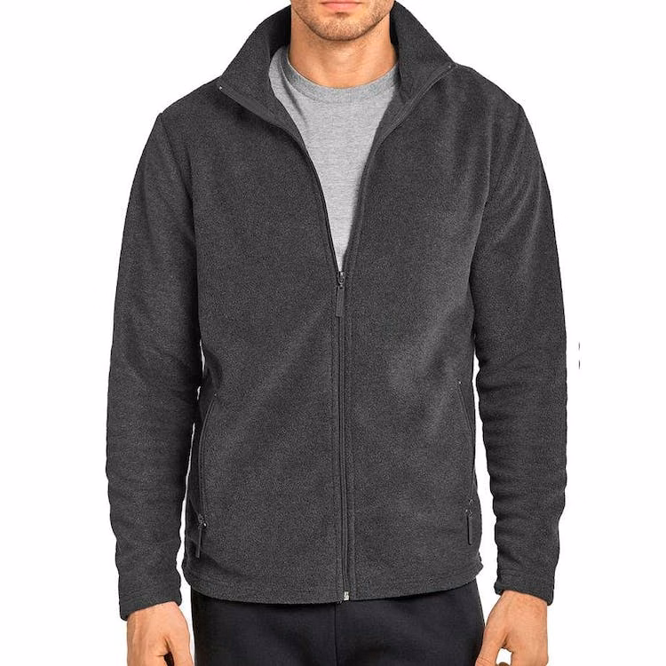 Men's Polar Fleece Jackets - Small Charcoal