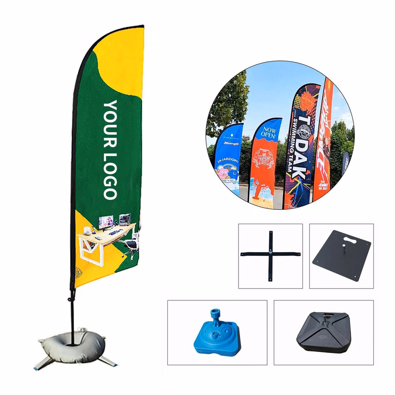Durable 79 Inch Knife Banner Flag for Marketing