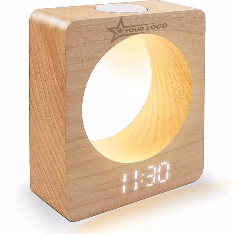 Wooden Digital Alarm Clock
