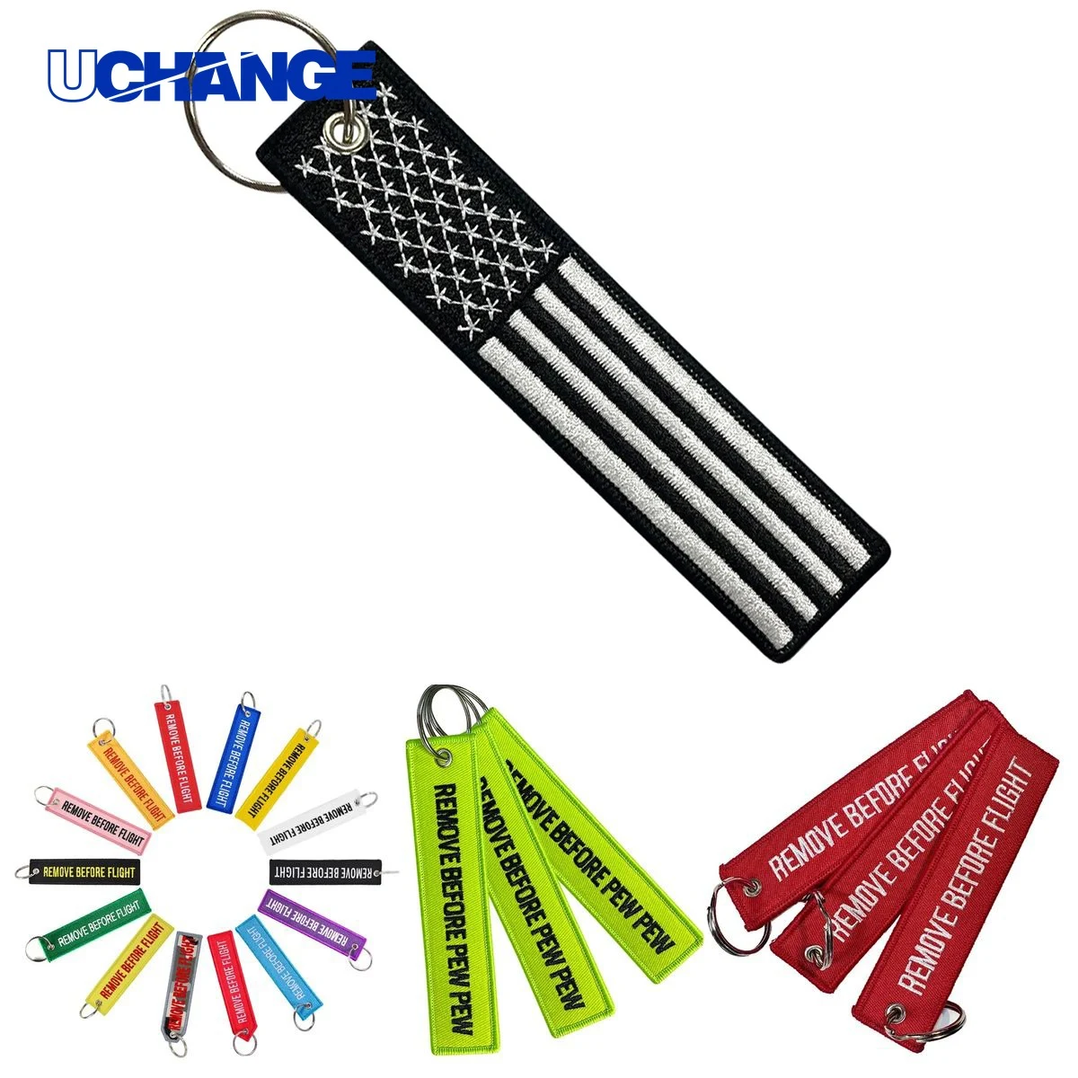 Polyester Flight Tag Keychain 1