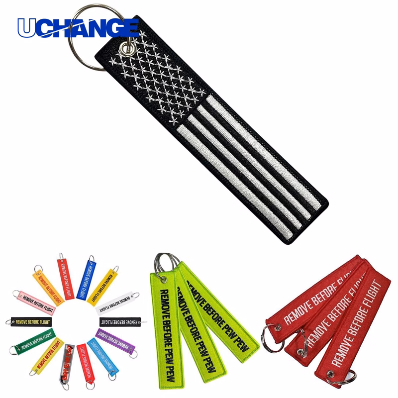 Polyester Flight Tag Keychain