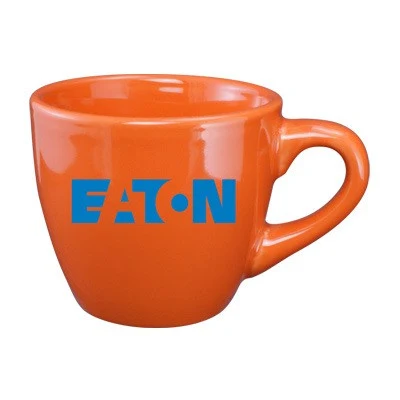3.5 oz custom restaurant espresso cup - Tangerine Orange 1