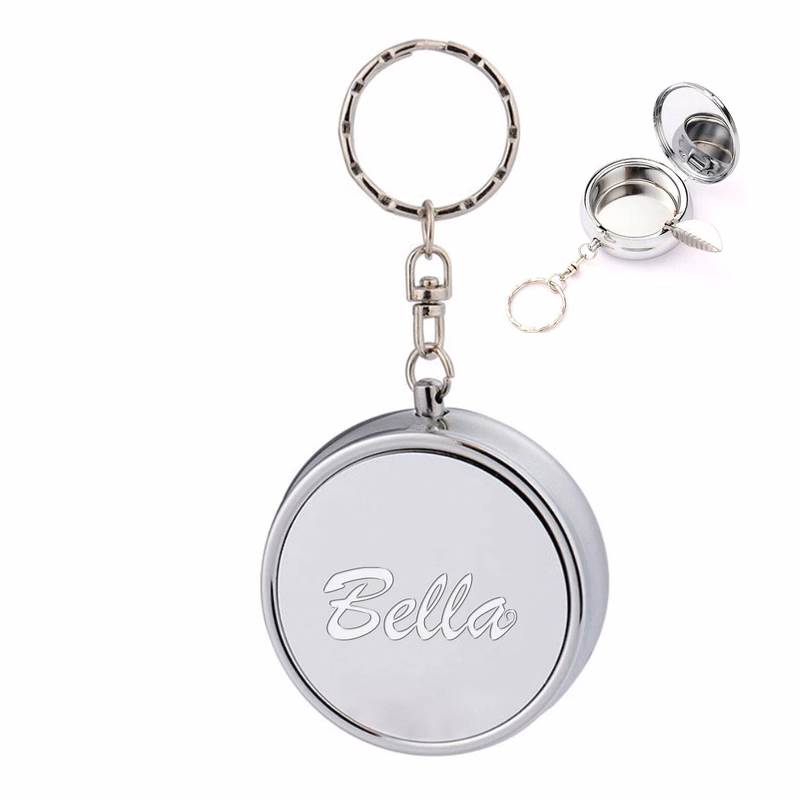 Metal Portable Ashtray Key Chain