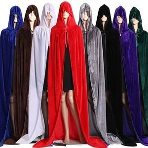Robe Patrol Satin Hooded Capes For Halloween Witch Dress Up 1