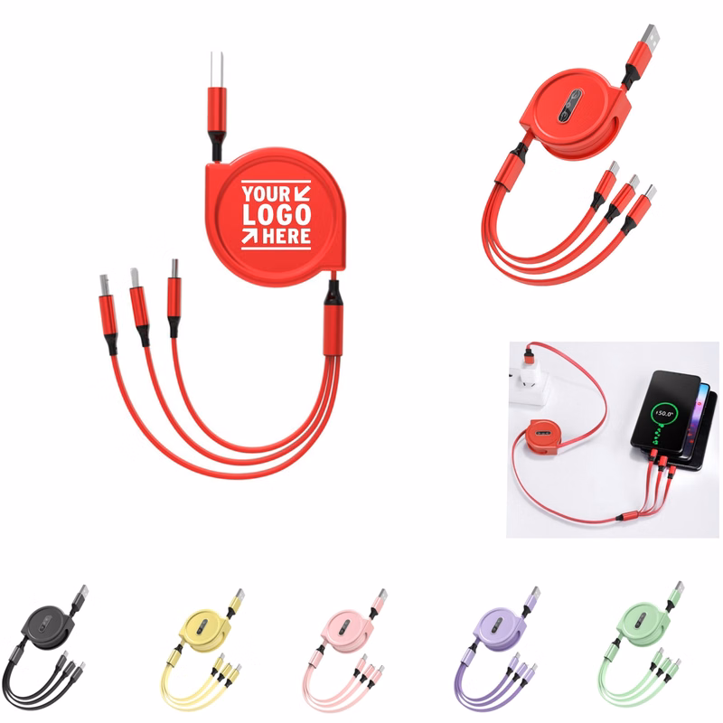 3 In 1 Telescopic Charging Cable