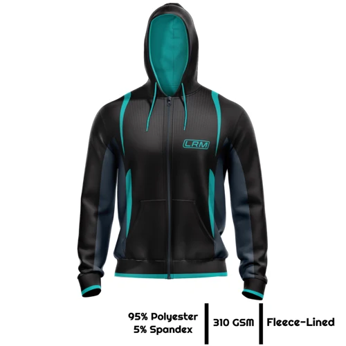 Unisex & Kids' Sublimation 310G Fleece-Lined Full-Zip Hoodie 1