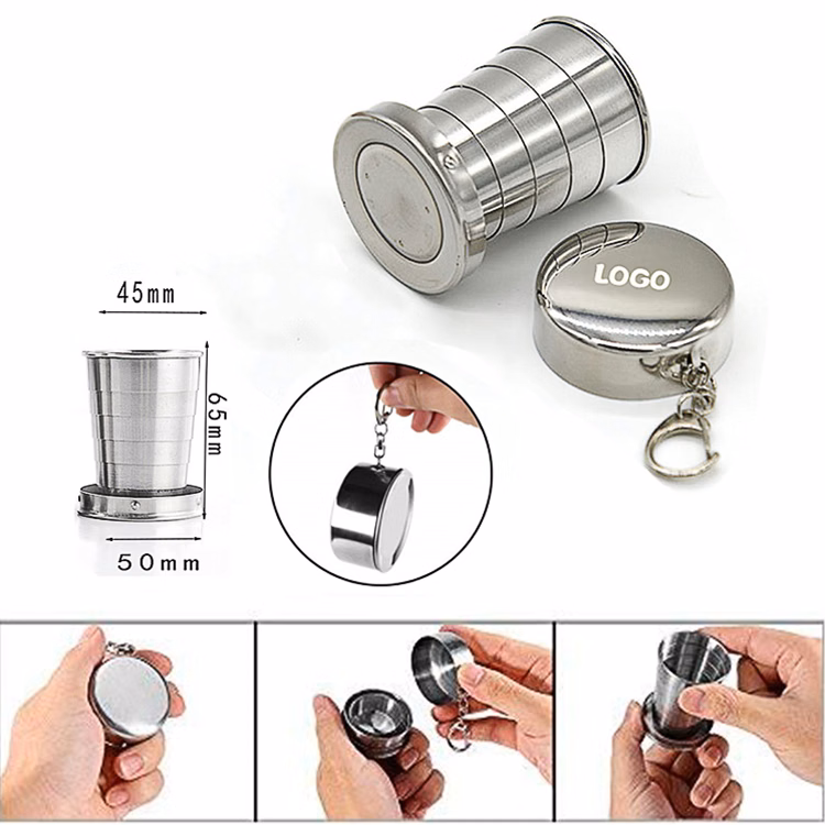 2.5OZ Collapsible Stainless Steel Trave Cup