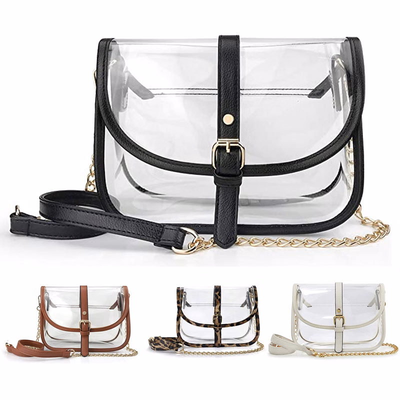 Clear Saddle Cross Body Bag
