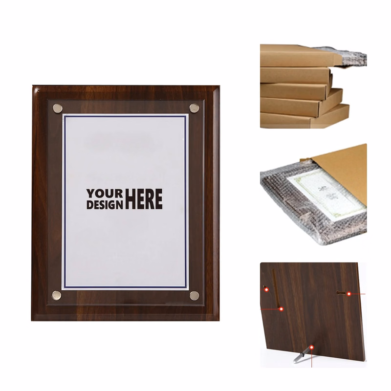 MOQ50 Wooden Acrylic Award Plaque
