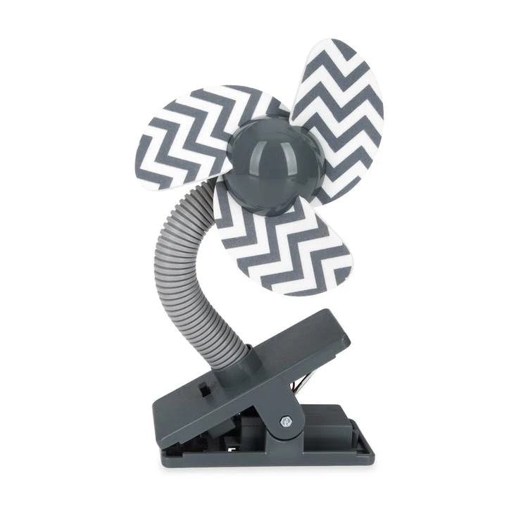 Nuby Cool Baby Stroller Clip-On Fans - Gray, custom hand fan with logo imprint 1