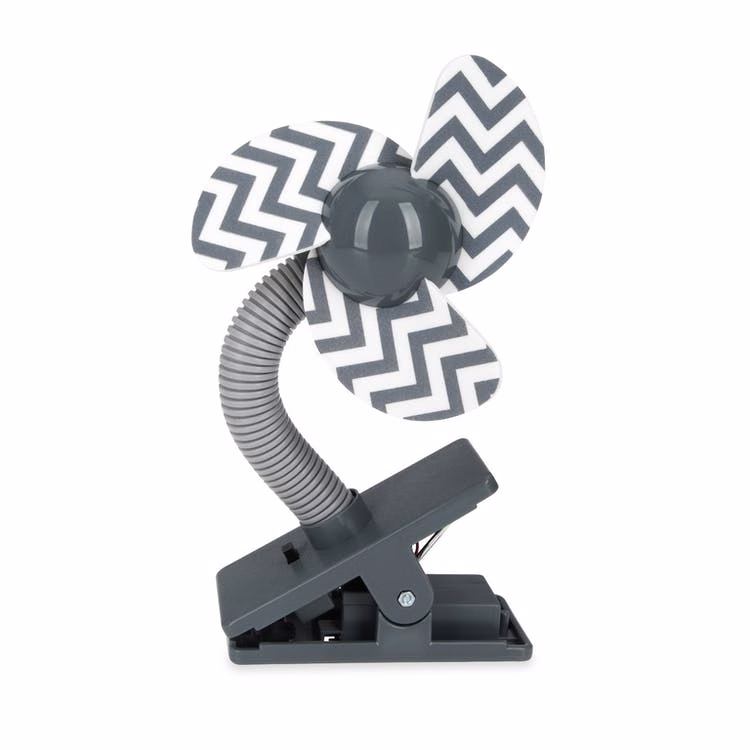 Nuby Cool Baby Stroller Clip-On Fans - Gray