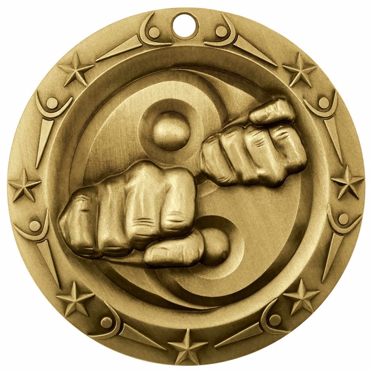 Martial Arts World Class Medallion (3")