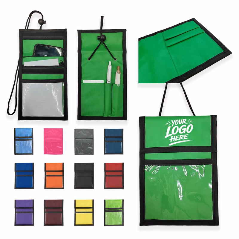 Oxford Neck Strap Travel Passport Wallet