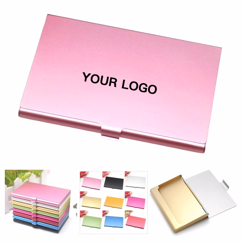 Aluminum Brushed Finish Card Holder