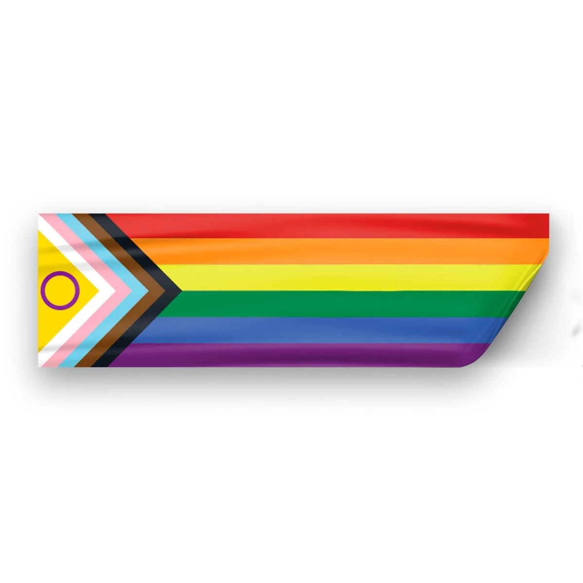 3" x 10" Intersex Progressive Pride Window Decals 1